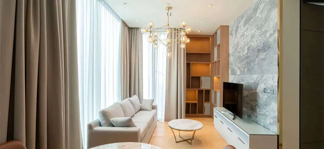 Living room cozy curtain